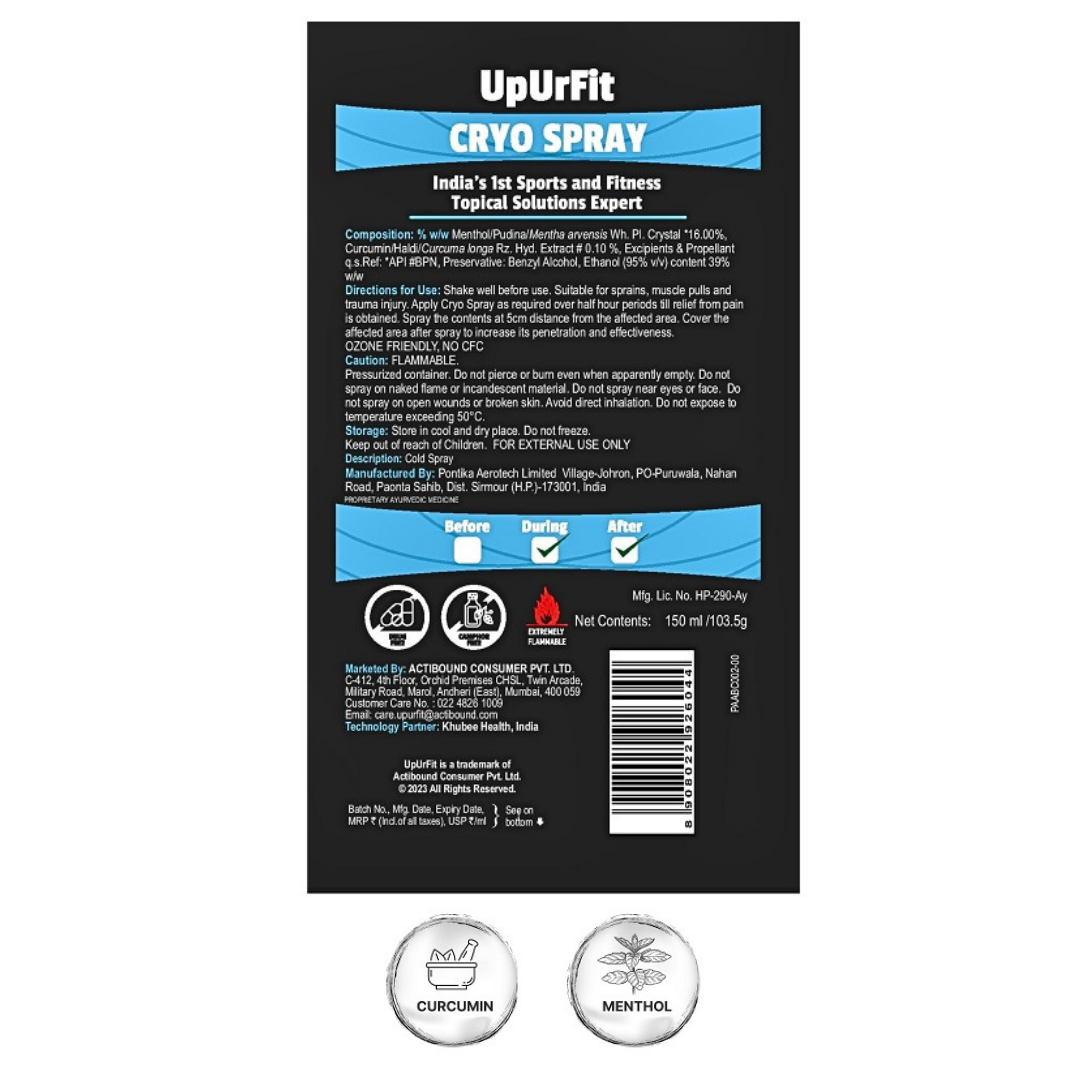 Cryo Pain Relief Spray - Instant Ice Cooling