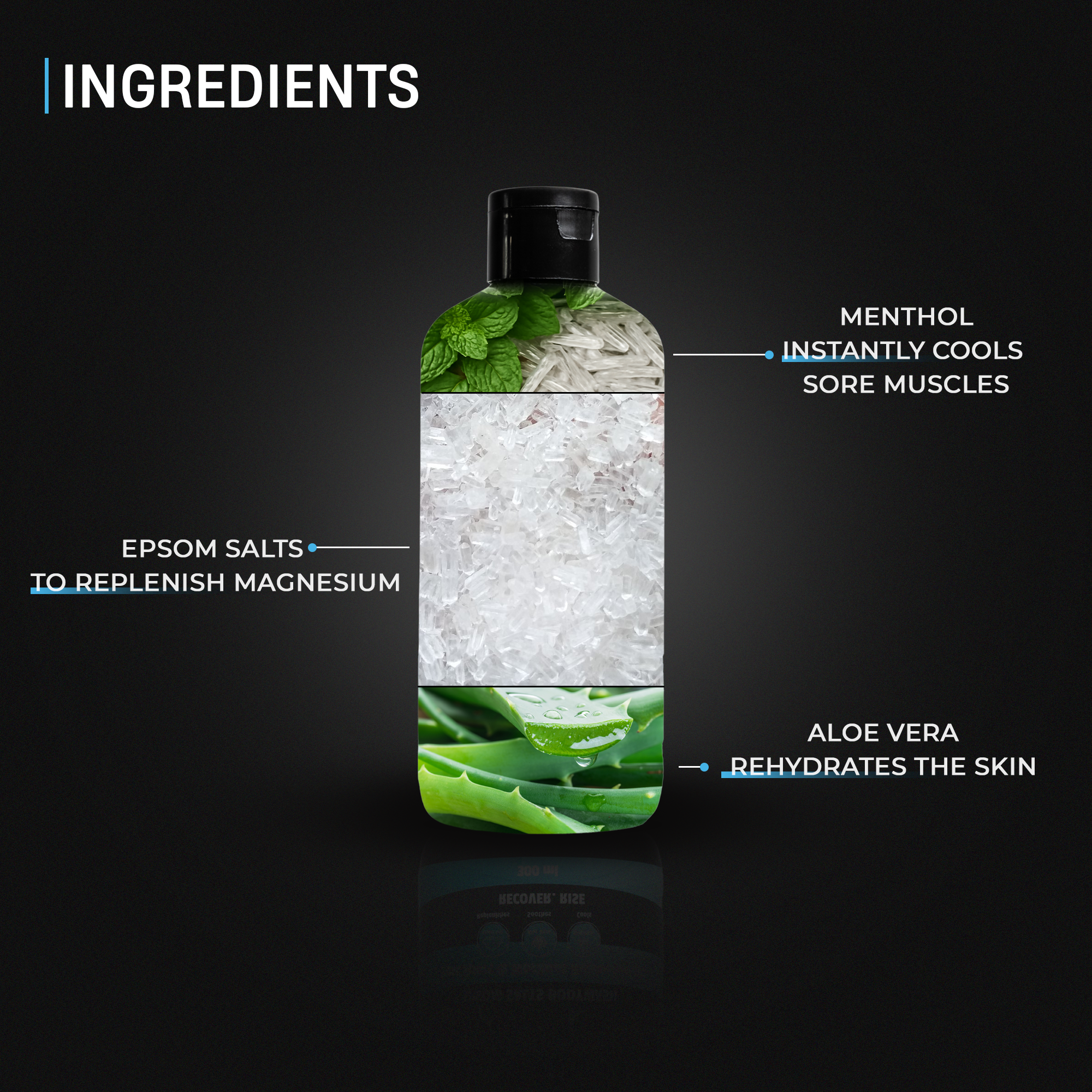 MCFC Football Recovery Kit - Cryo Gel + ES Body Wash + 3XL B&F Wipes + Premium Pouch Free!