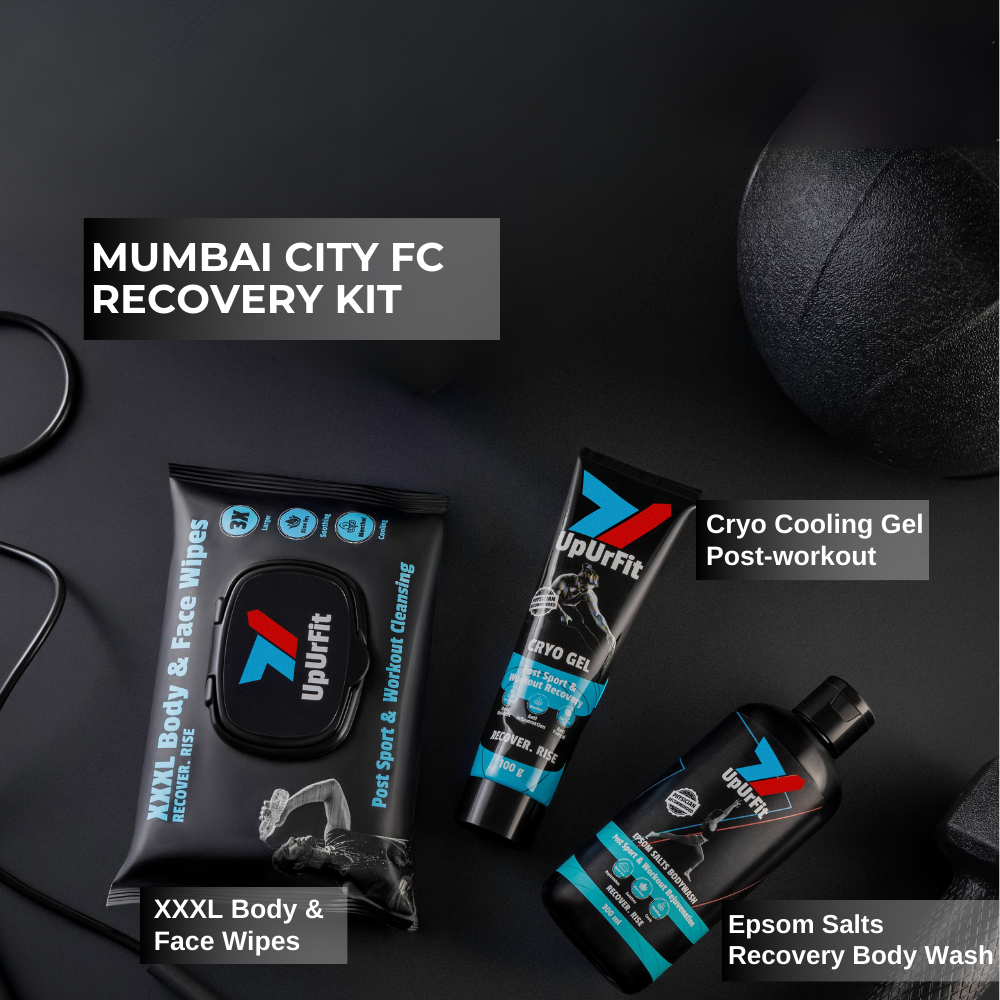 MCFC Recovery Kit - Cryo Gel + Epsom Salts Body Wash + 3XL B&F Wipes + Premium Pouch Free!