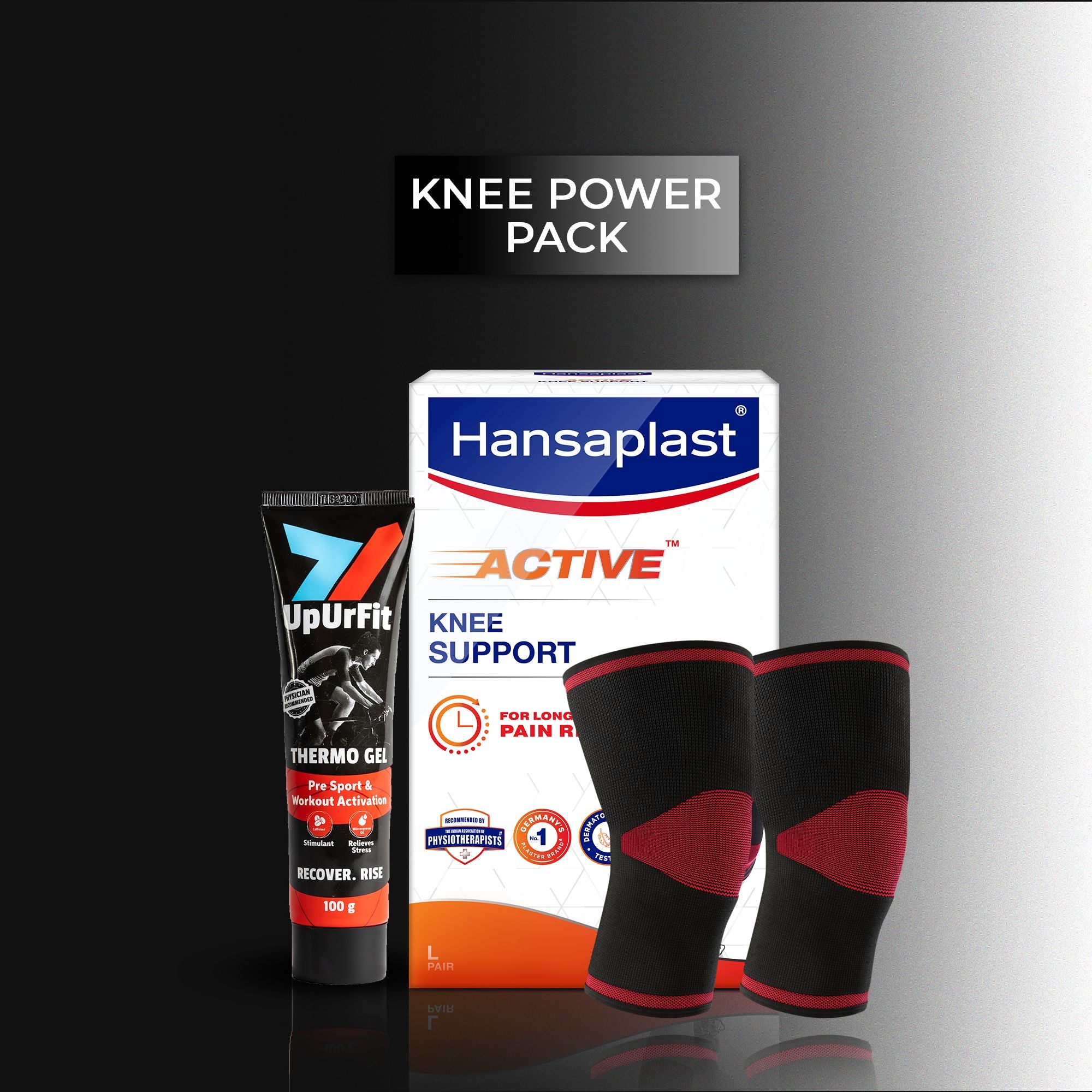 Knee Power Pack (Thermo Gel + Knee Support)