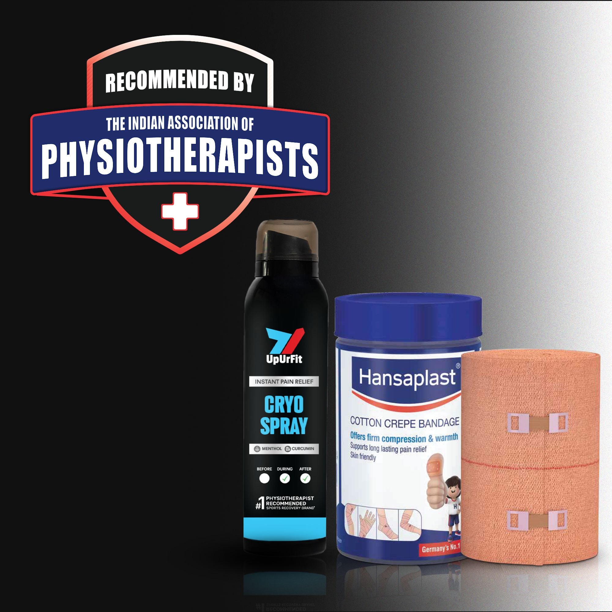 Sprain Fix Duo (Cryo Spray + Crepe Bandage)