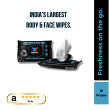  XXXL Body & Face Wipes, 10 wipes | Post Sport and Workout Cleansing