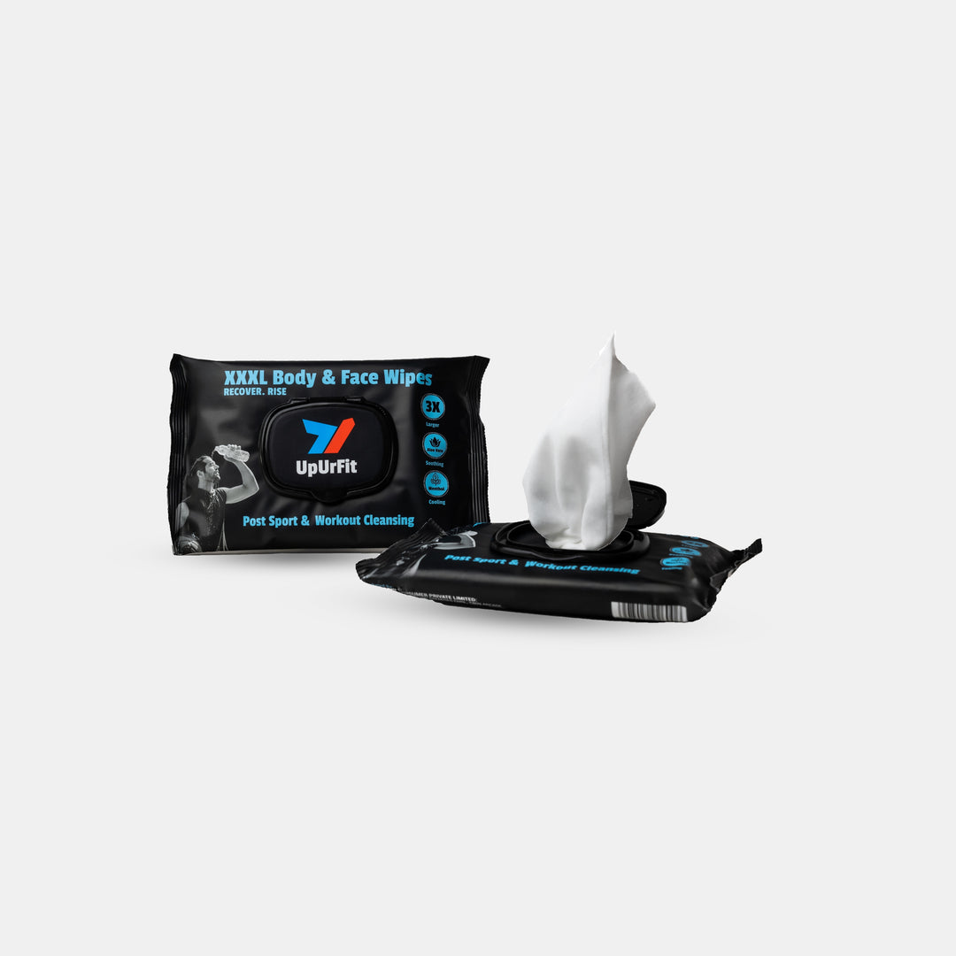 XXXL Body & Face Wipes, 10 wipes | Post Sport and Workout Cleansing - Upurfit