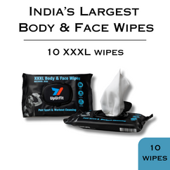 XXXL Body & Face Wipes, 10 wipes | Post Sport and Workout Cleansing